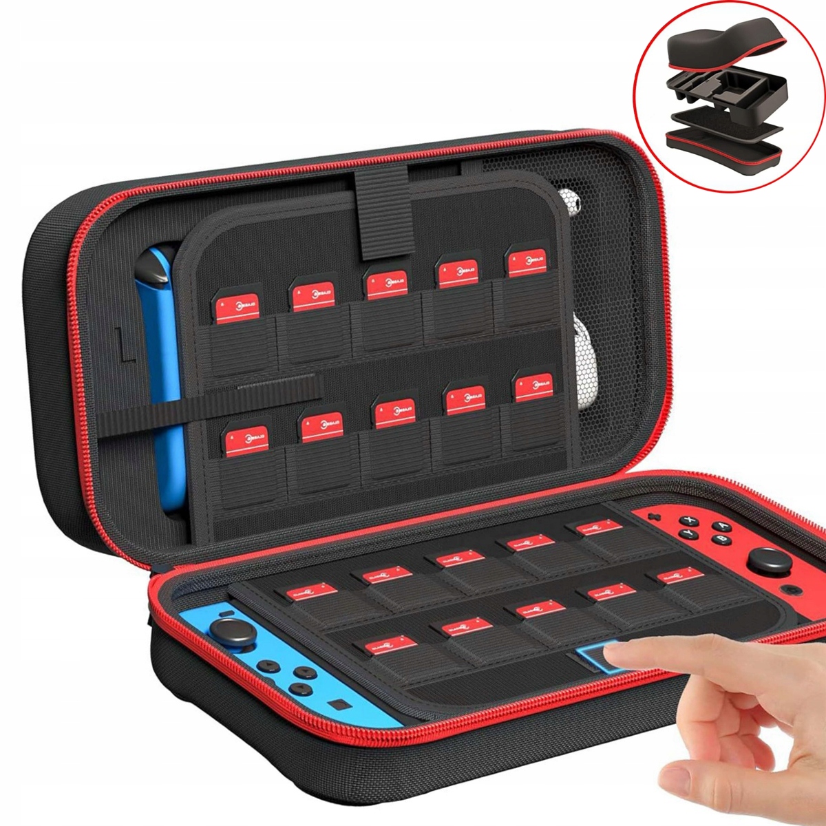 ETUI CASE WZMOCNIONY DO NINTENDO SWITCH OLED KONSOLI PRZENOŚNEJ POKROWIEC