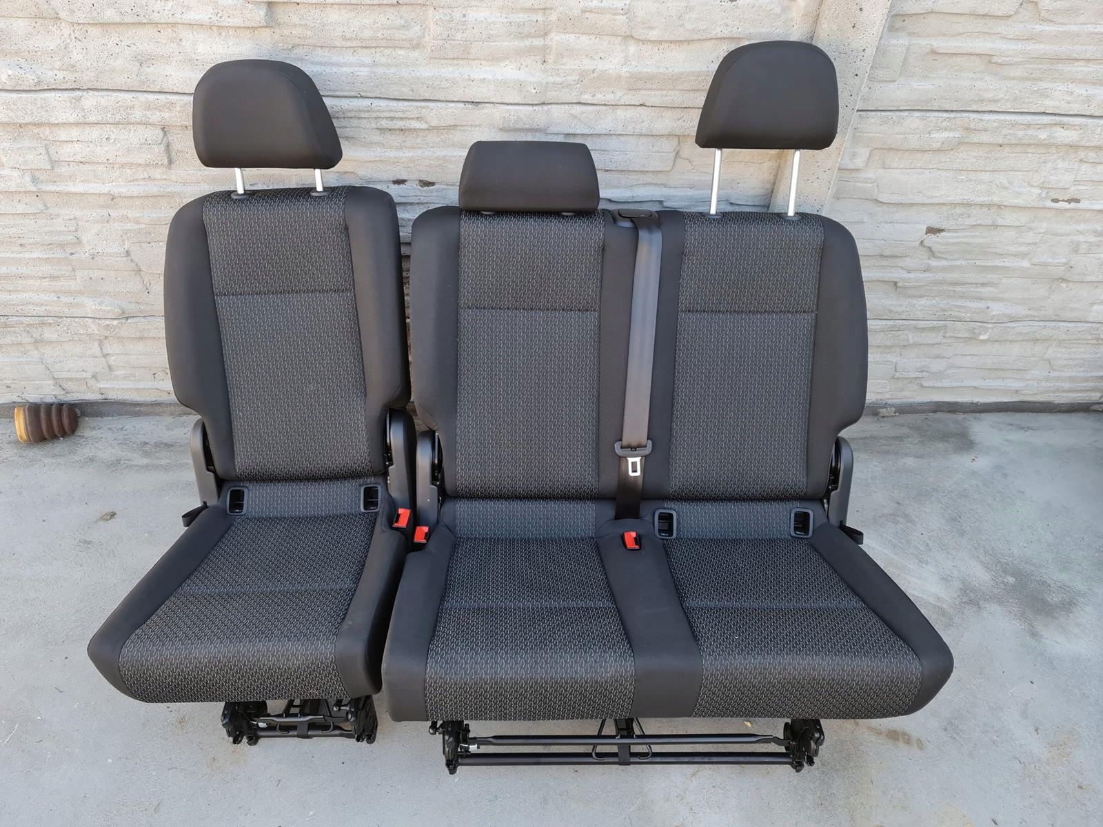 VW Caddy IV 2K5 Fotel Kanapa Tylna 2 rząd 5 osób