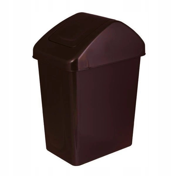 Levně Branq Odpadkový koš s výklopným víkem 25l hnědý