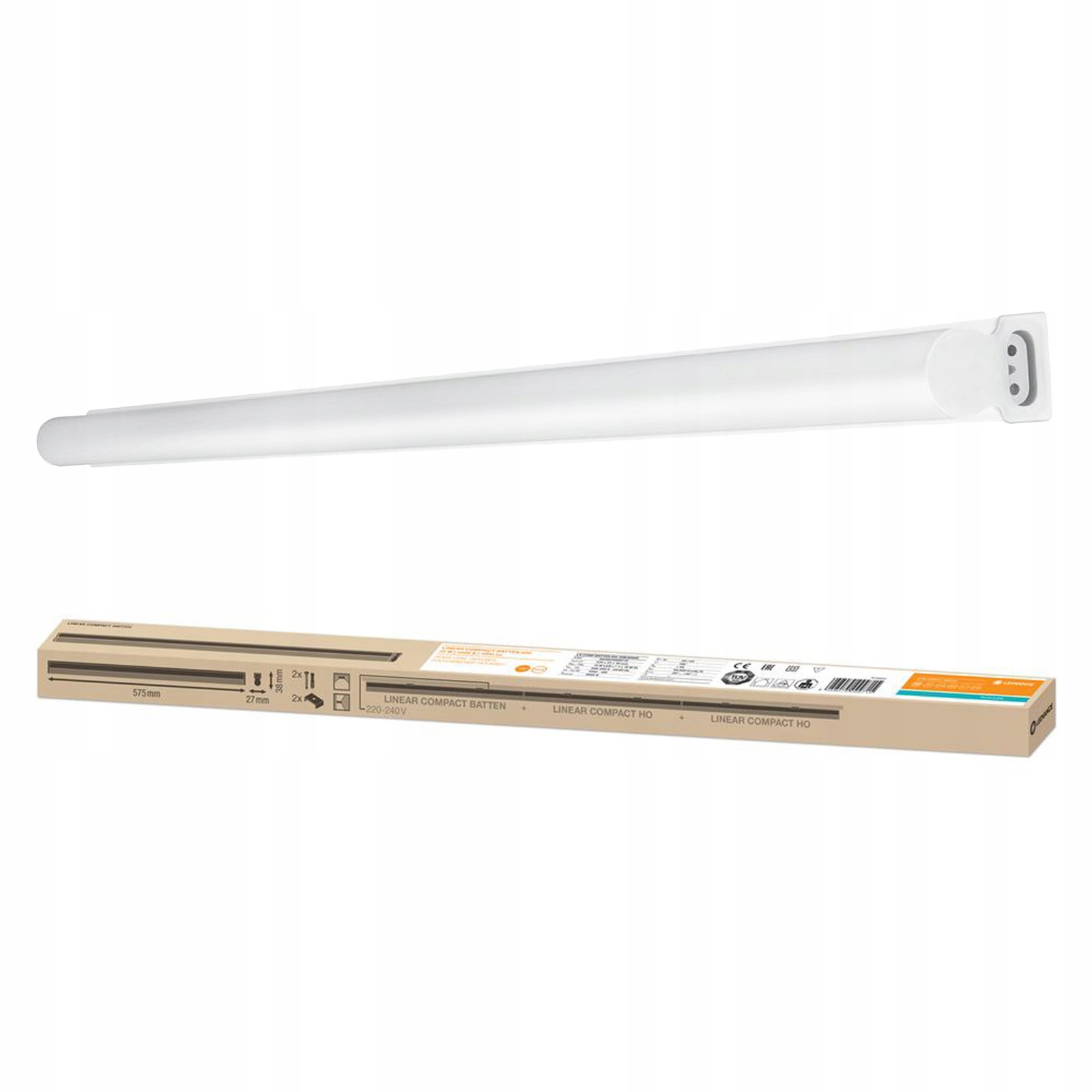 Lampa Lineární osvětlovací lišta 10W 1000lm 4000K Bílá Batten