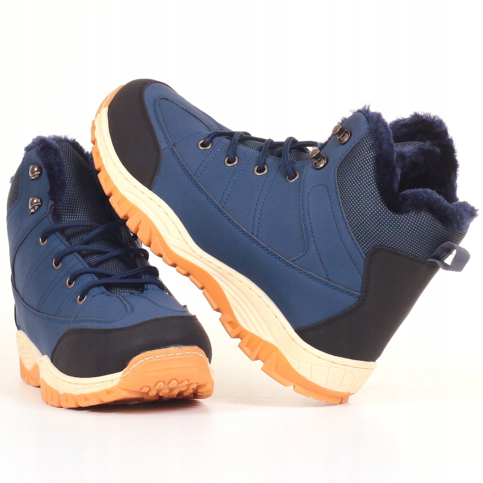 

Buty Zimowe Męskie Sportowe Ocieplane Szyte