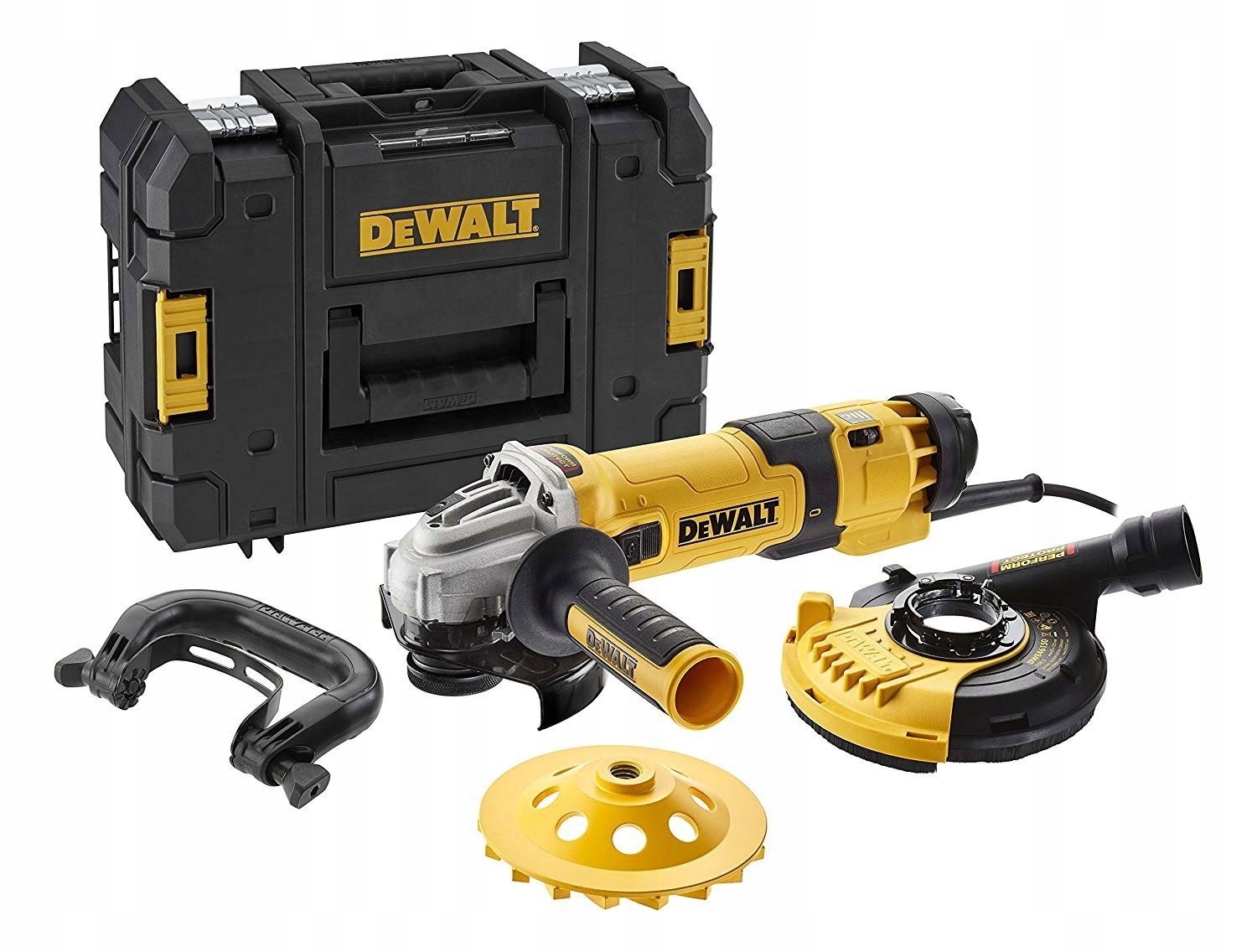 Szlifierka Kątowa Frezarka Do Betonu 125mm Osłona DeWALT DWE4257KT +walizka