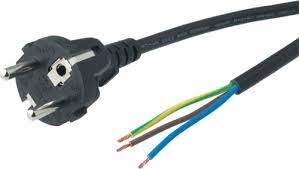 

Kabel zasilający Cee 16A wtyk prosty 3x1,5mm 1,8m