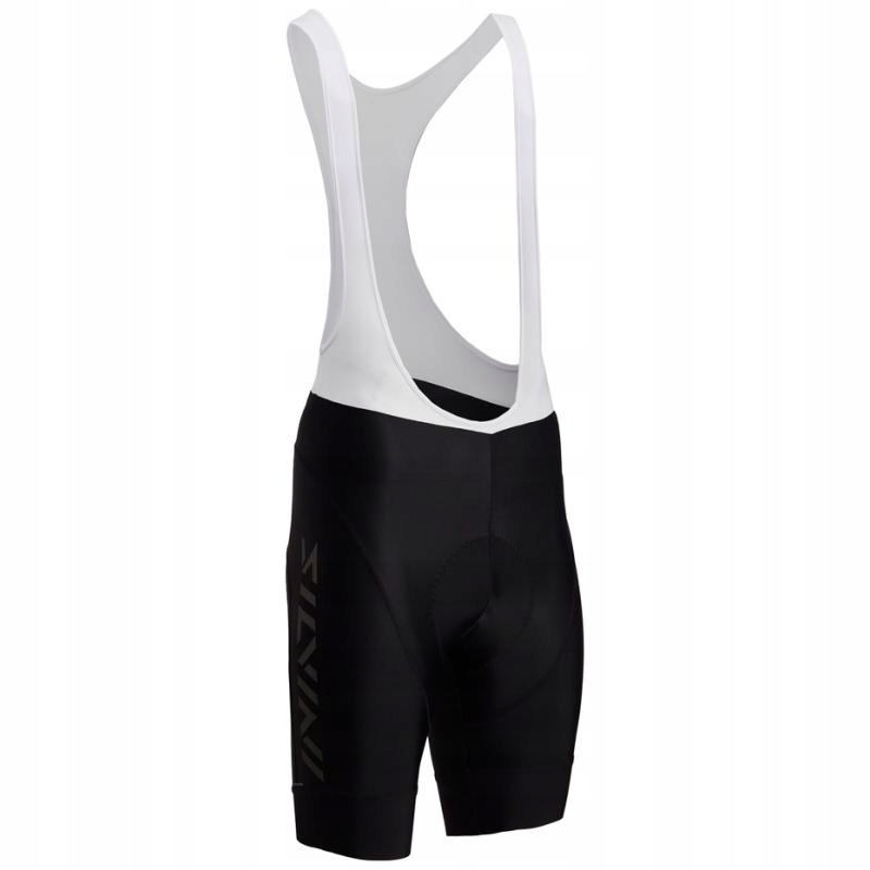 Silvini Kraťasy Suelo Bib MP2043 pánské elastické lacl černá-bílá S