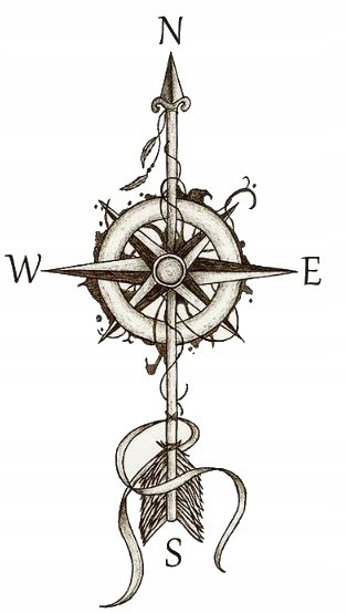 Татуировки С Символом Стрелки Направление Севера, Мира, 77