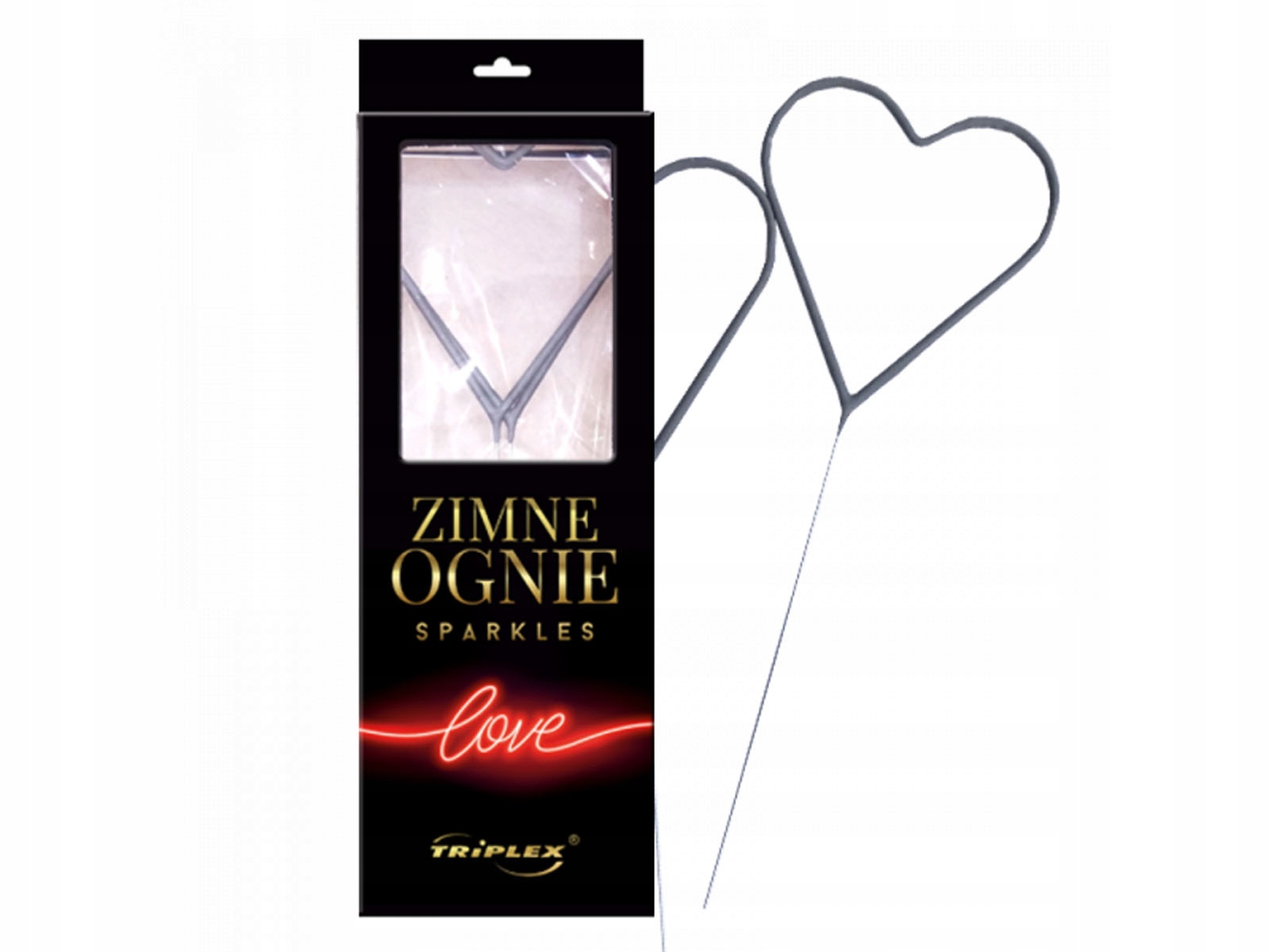 

Zimne ognie sztuczny ogień Serce 2szt