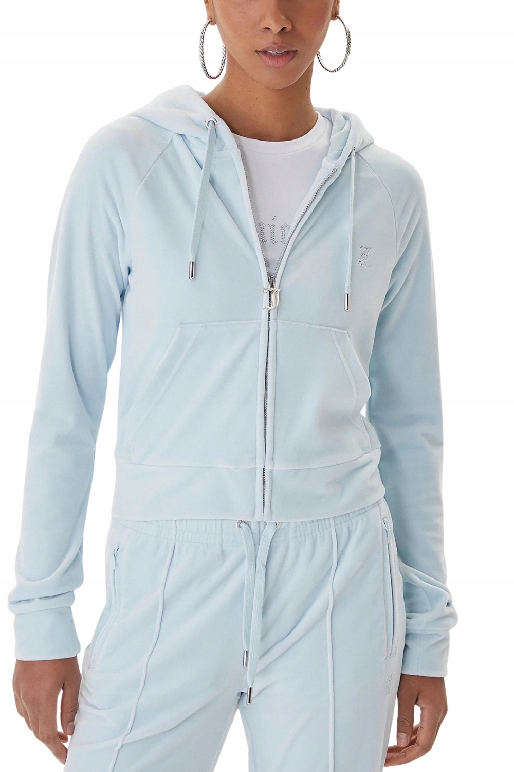 Juicy Couture Modrá mikina Madison Outline M