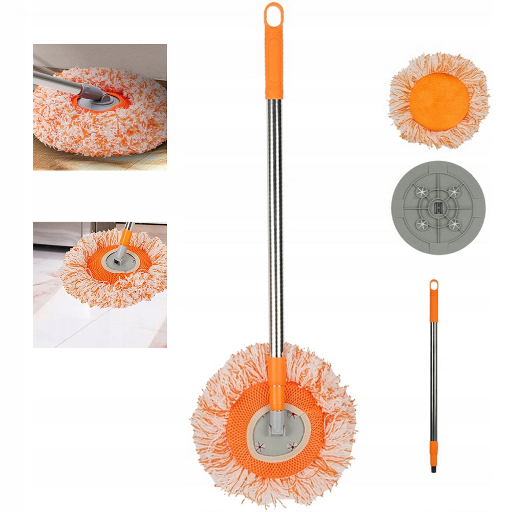 Levně 360° Rotační Mop Pro Stěny, Automobily, Teleskopická Rukojeť, Univerzální Mop