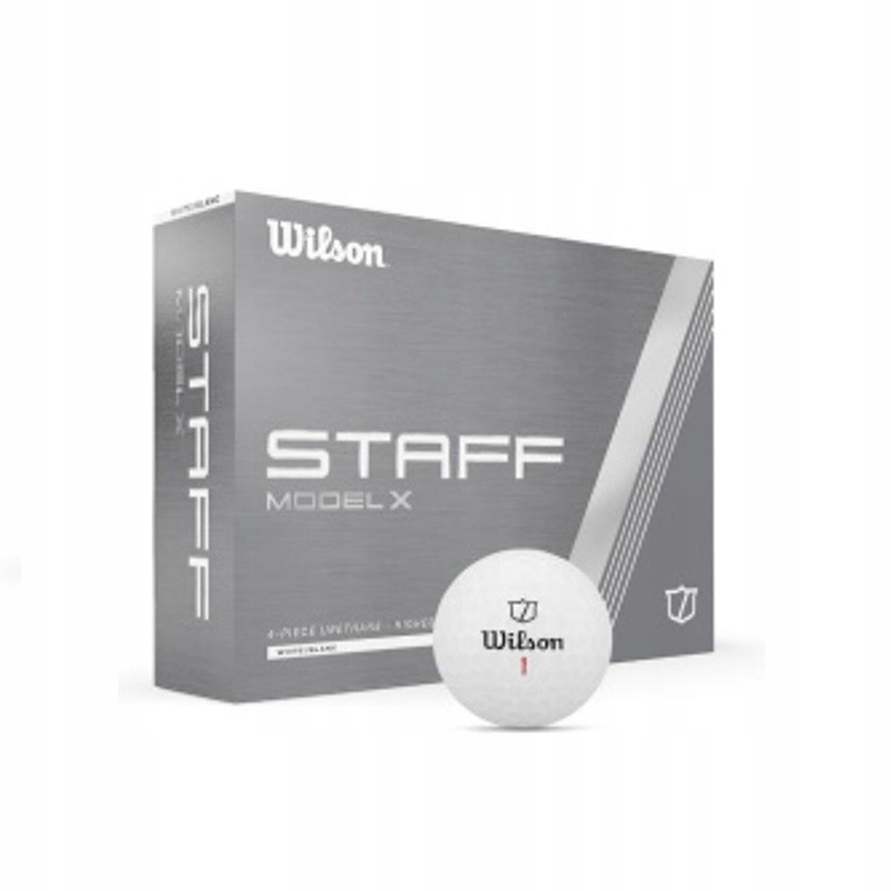Golfové míčky Wilson Staff Model X 2024 (bílé, 12 ks)