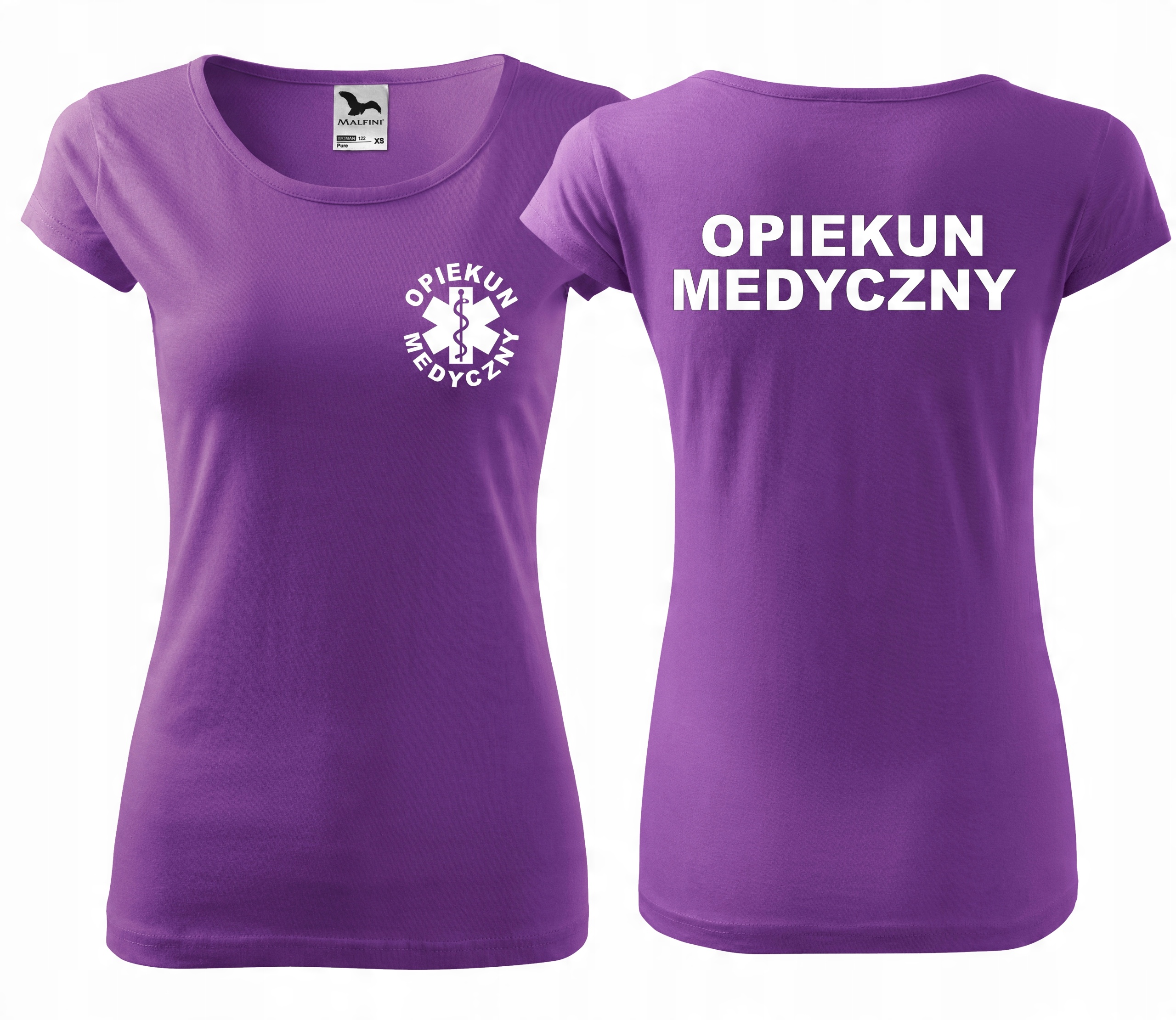 

koszulka Opiekun Medyczny eskulap z nadrukiem S
