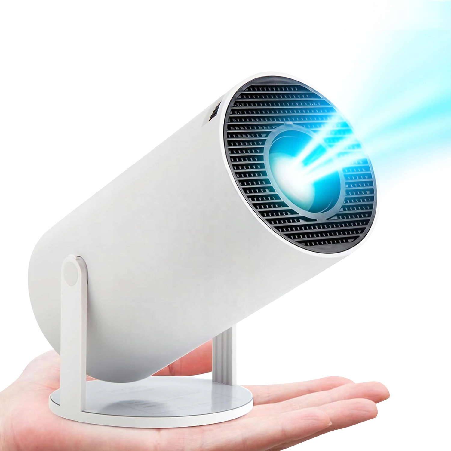 Led Projektor Přenosný Y4 Pro Yoton 1280x720 130 Palců Wi-Fi Bílý Reproduktor