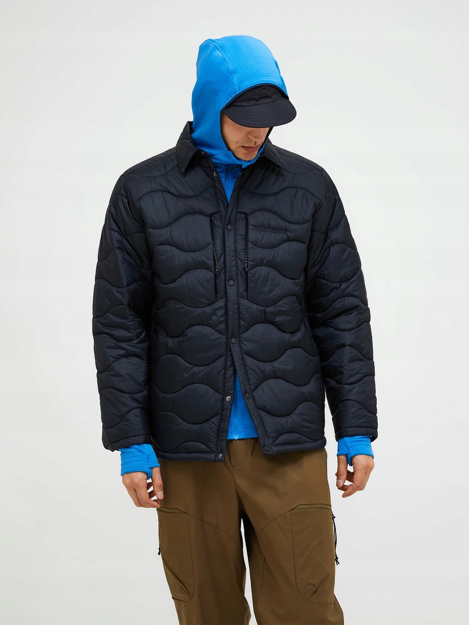 Peak Performance Košile-bunda Overshirt Pánská Helium Black L