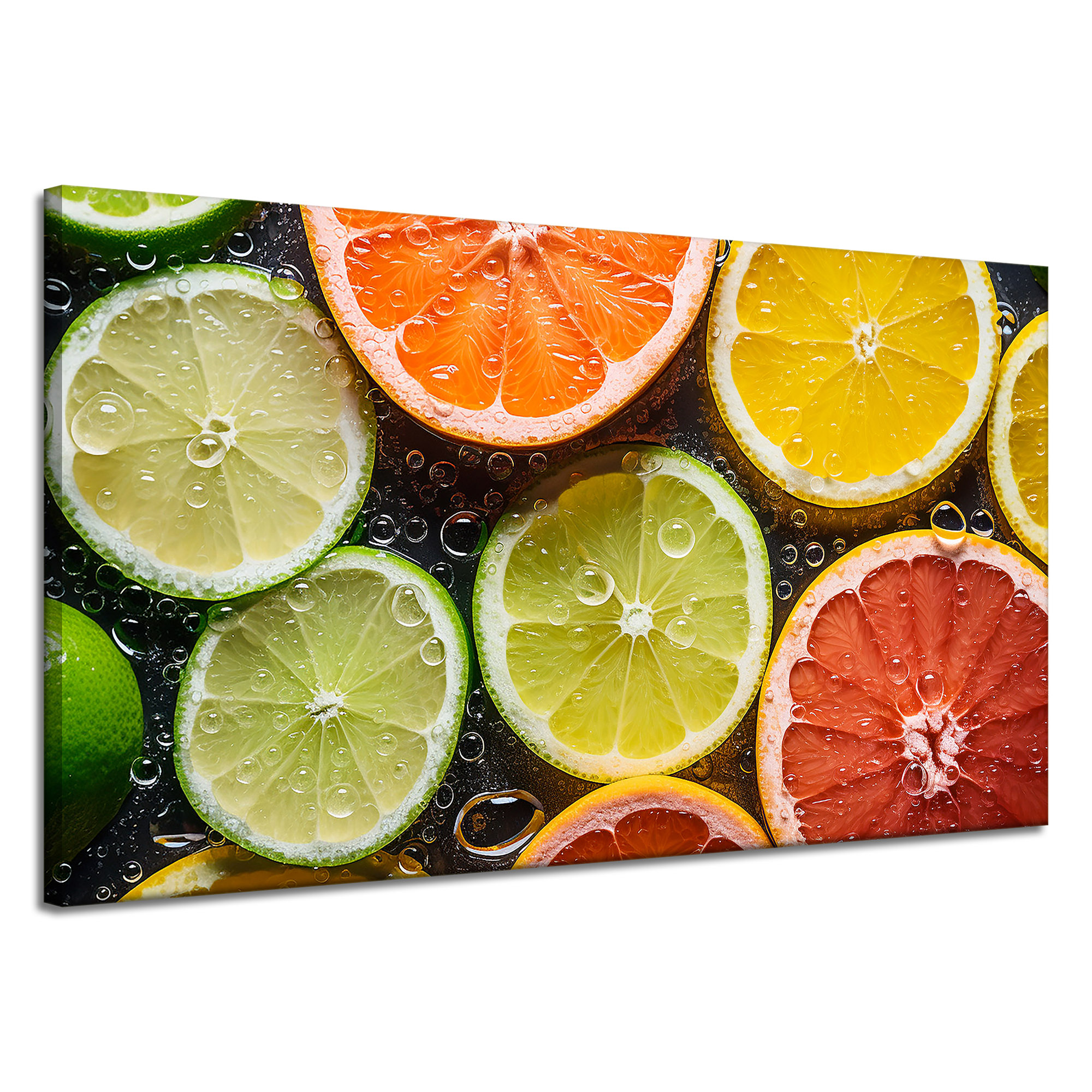Obraz na plátně Citrusy Svěžest Limetka Grapefruit Citron 120x70
