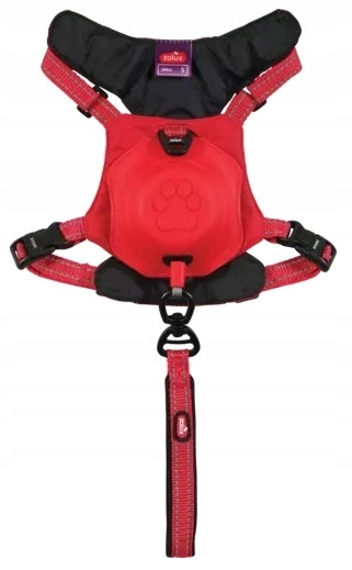 Levně Postroj pro psa s vestavěným automatickým vodítkem Zolux Easyride Xs červený