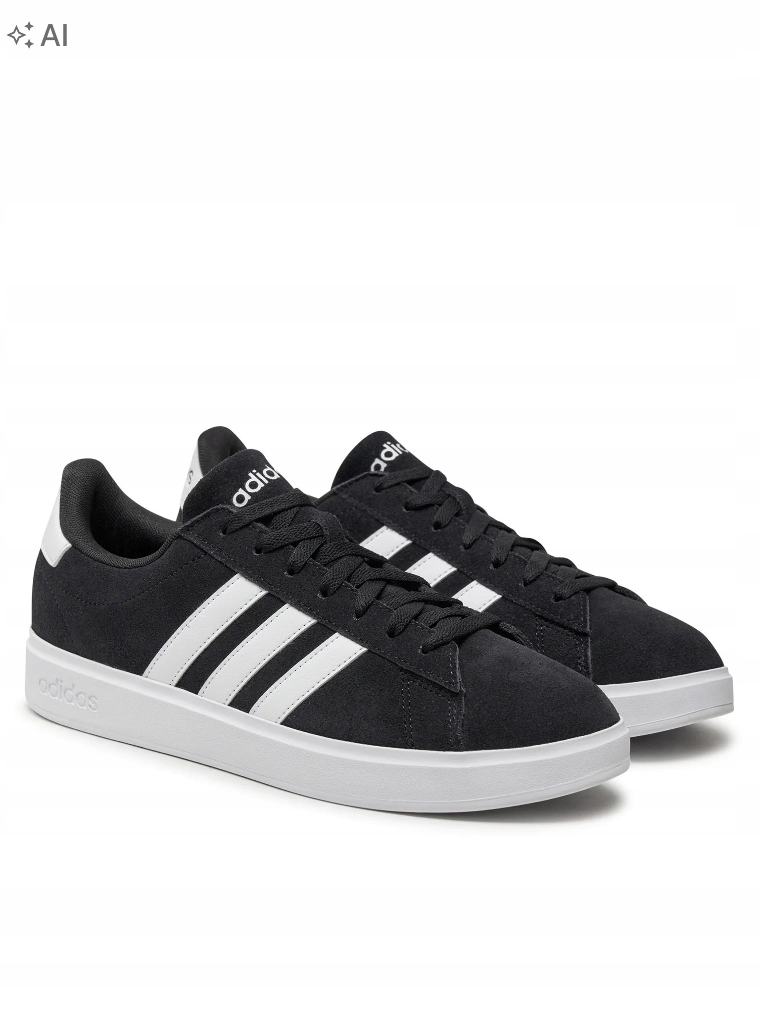 Adidas Grand Court 2.0 Černé Sportovní Tenisky Z Kůže 46 2/3 U3A