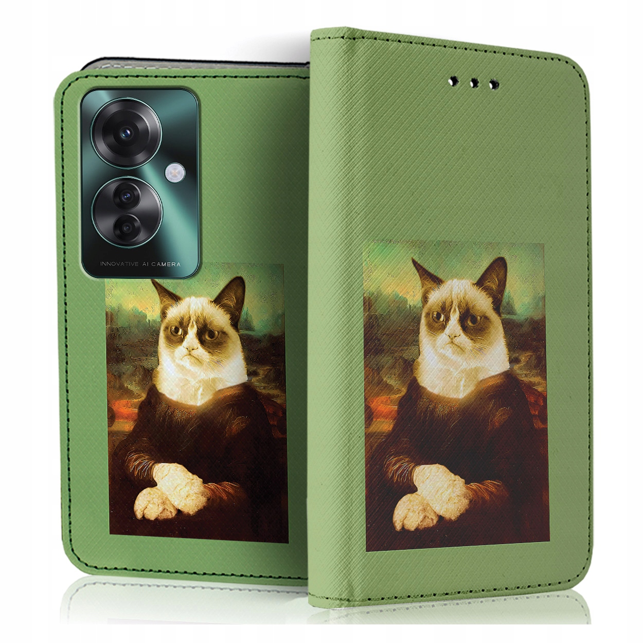 Etui Z Klapką Na Telefon Oppo Reno 11F 5G Case Pokrowiec Szybka Szkiełko