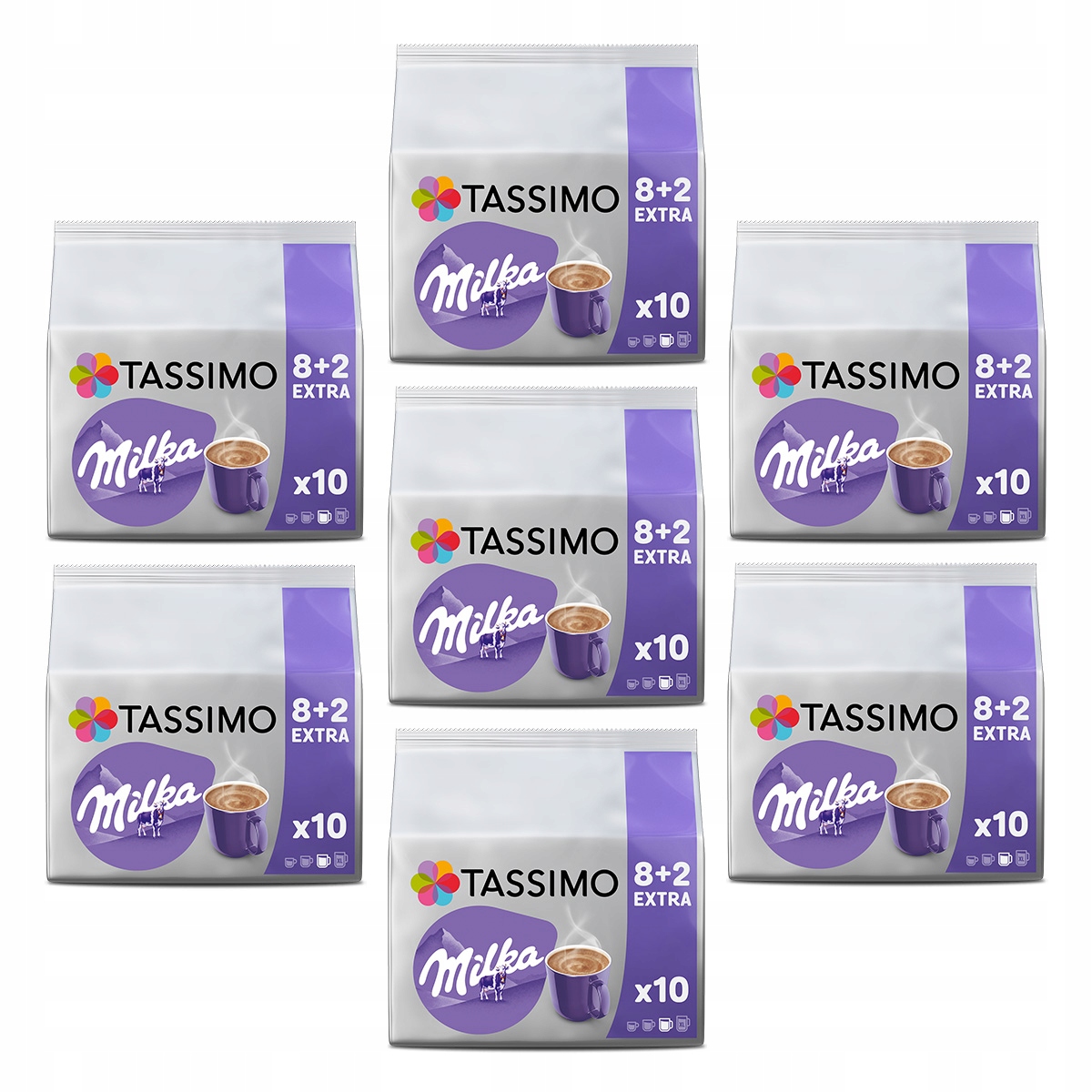 Kapsułki Tassimo Milka, 7x 8szt, 6+1 opakowanie [70 kapsułek]