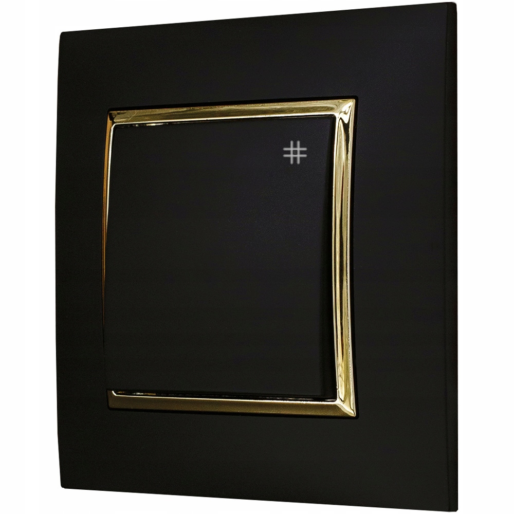 

Włącznik Światła Krzyżowy Czarny Złoty