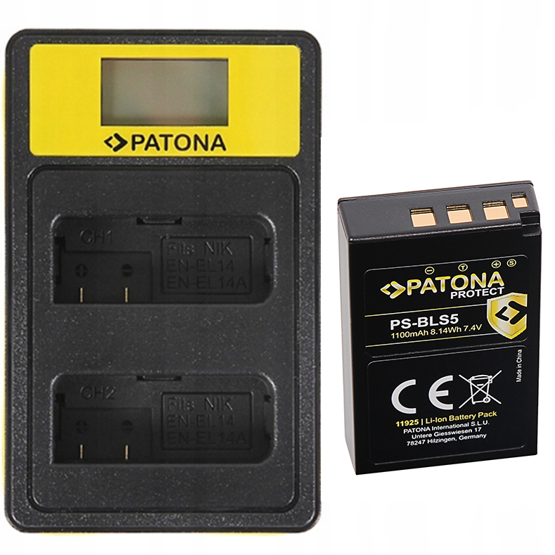 AKUMULATOR PATONA PROTECT PS-BLS5, BLS-5 + ładowar