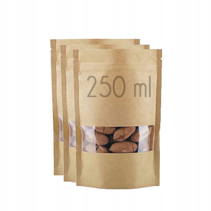 

Torba papierowa Doypack okienko 250 ml 100 szt