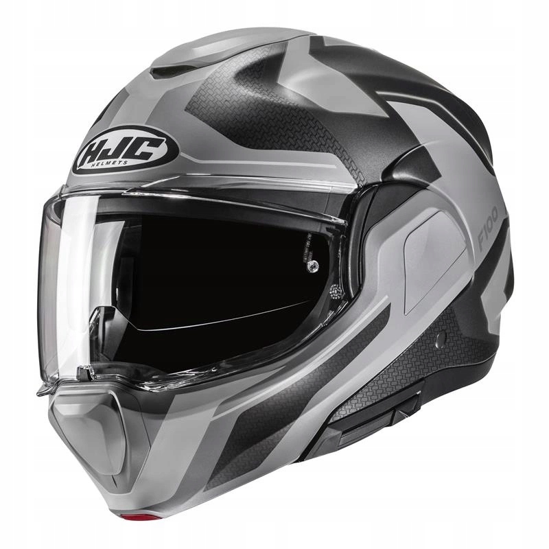 Kask motocyklowy szczękowy Hjc F100 Bios Grey szary Gratisy