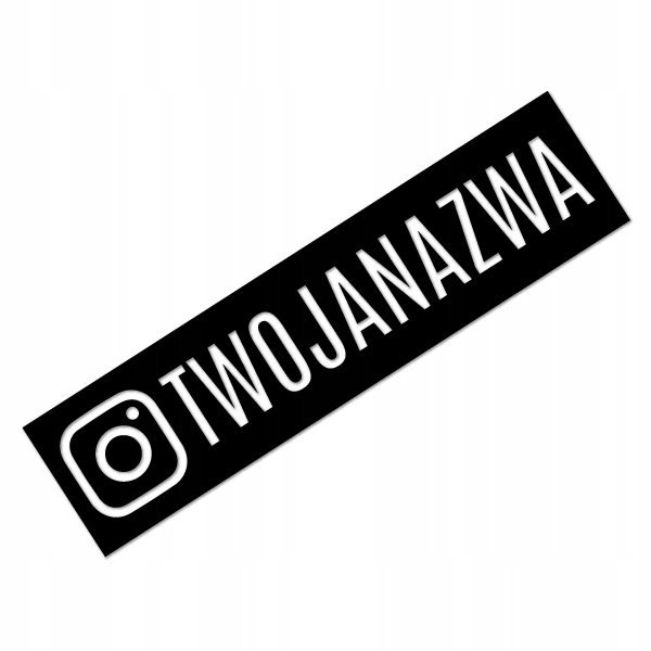 

Instagram 4 Naklejka logo z Twoim adresem 15 cm