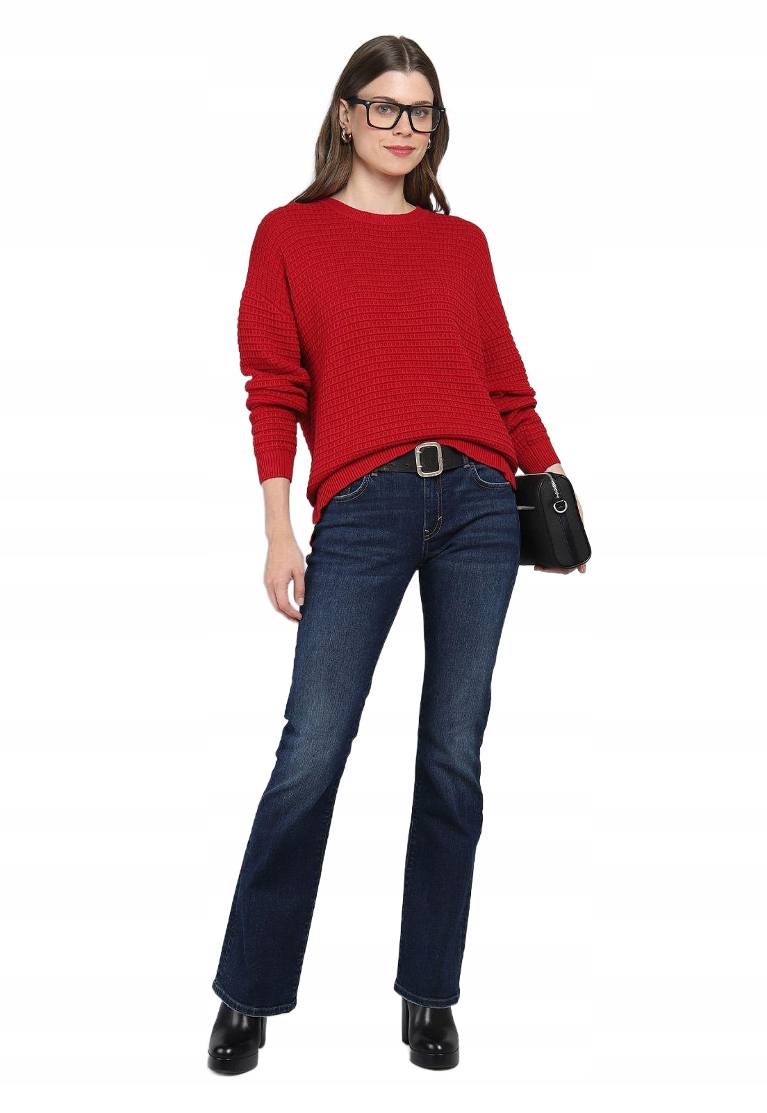 Esprit Dlouhé Rovné Džíny V Tmavě Modrém Odstínu 33/34 6FA