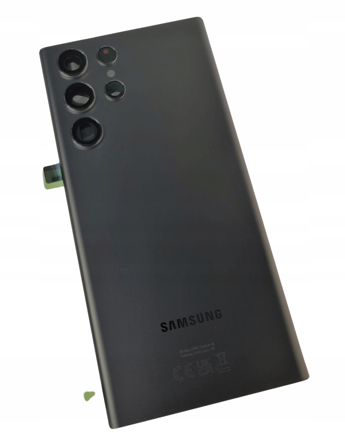 Org Klapka pouzdra zadní kryt originál Samsung Galaxy S22 Ultra SM-S908, černá