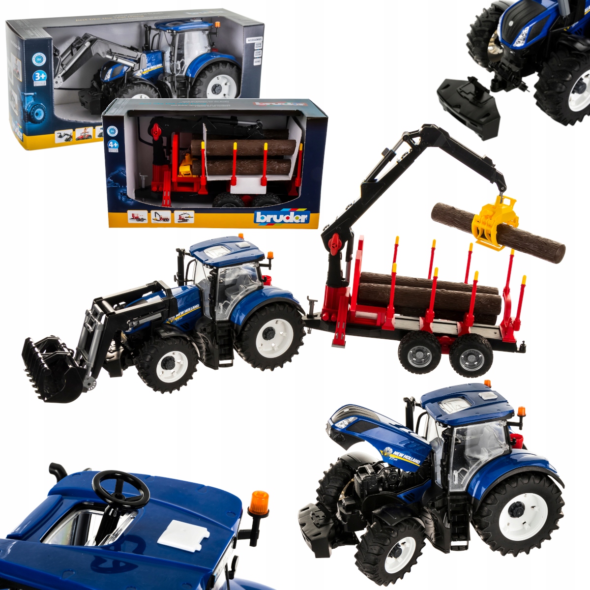 

Ciągnik New Holland T7.315 Przyczepa Z Drzewem