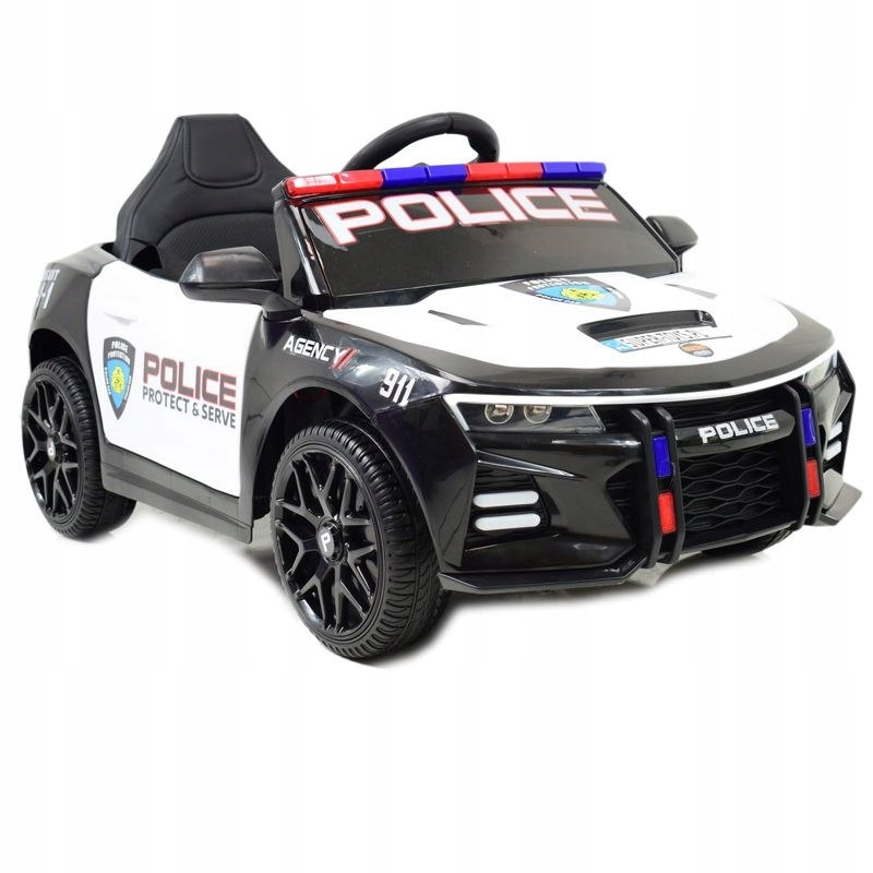 Samochód Policyjny Protect Na Akumulator, Megafon, Koguty, JAKOSĆ/XMX-629