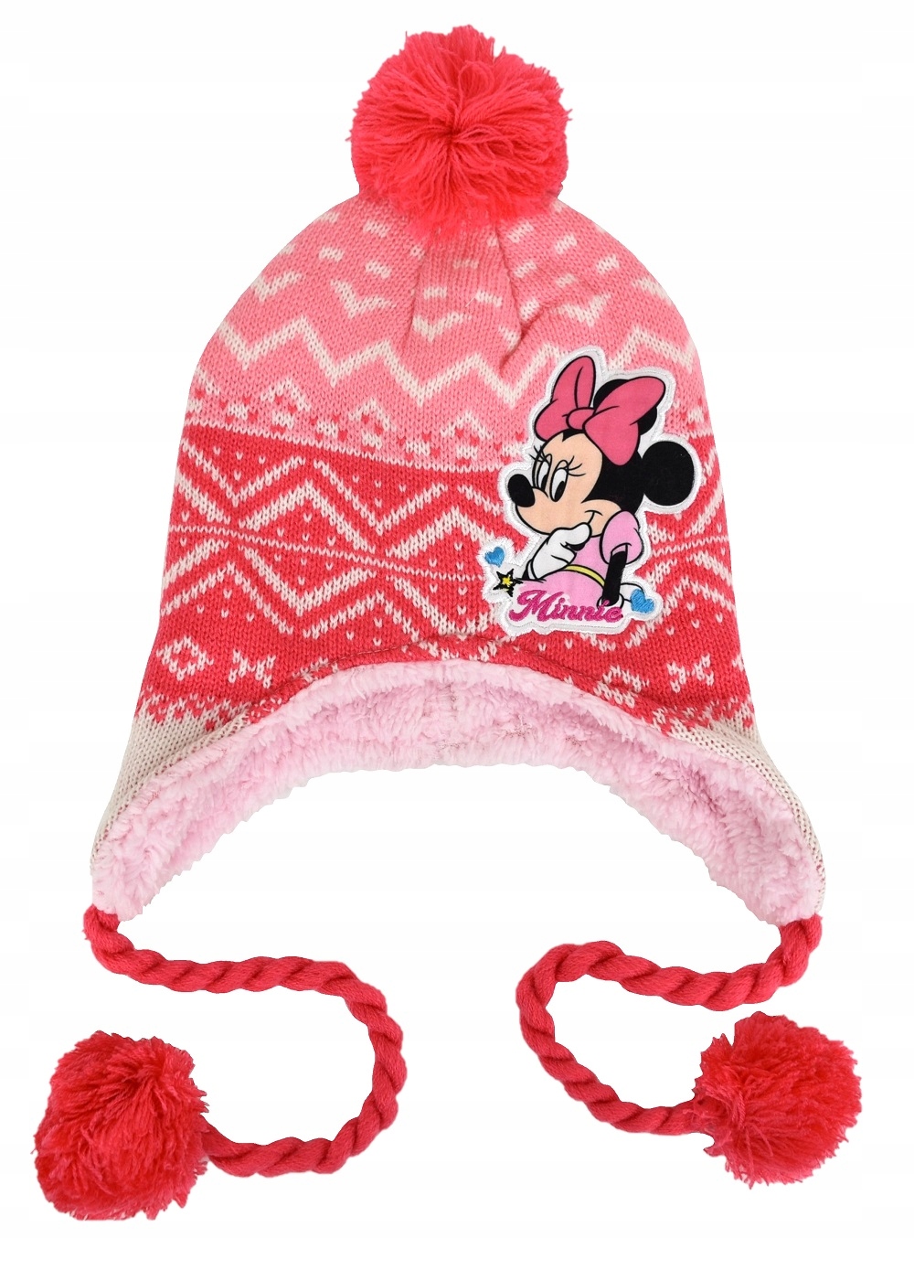 

czapka zimowa Myszka Minnie peruwianka miś 52