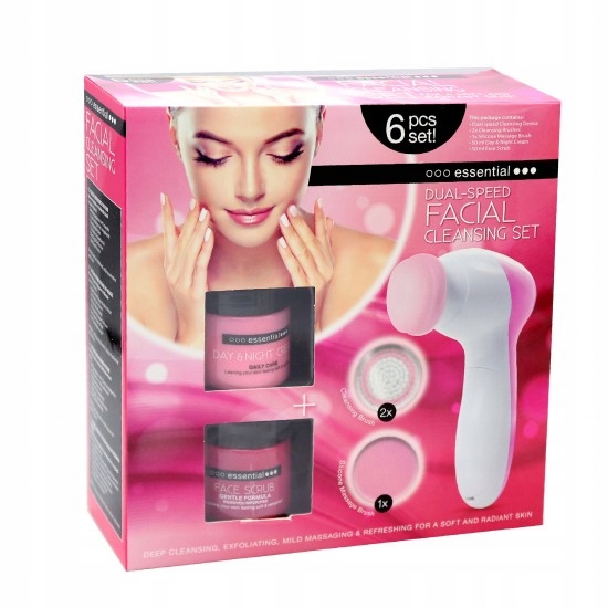 Zestaw do oczyszczania twarzy Essential Dual Speed facial cleansing 6 el Marka Maxbrands