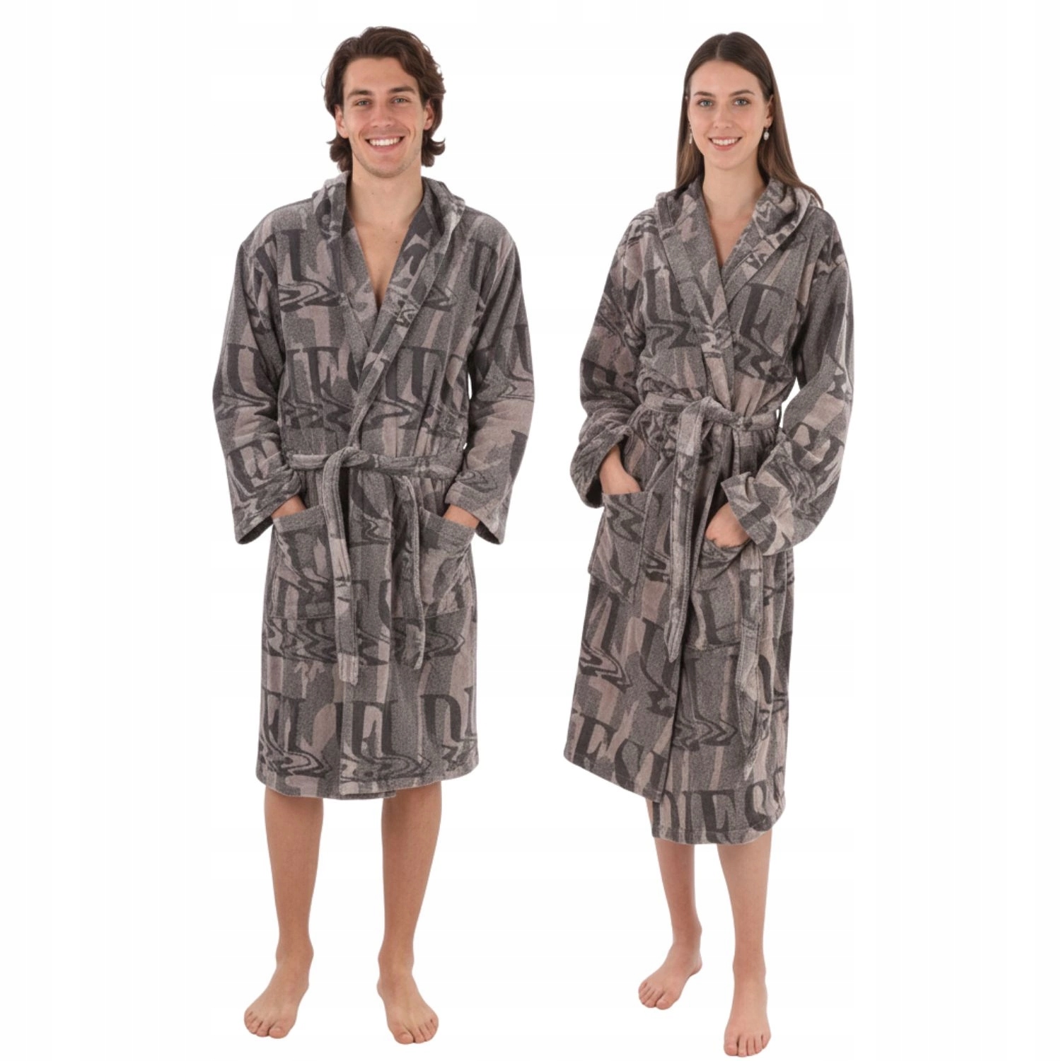 Župan Diesel Home unisex bavlněný zavazovací pohodlný teplý L/XL