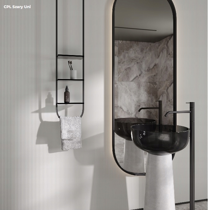 Panel panele ścienne RYFLA struktura fali, kolor DĄB CATANIA Marka inna