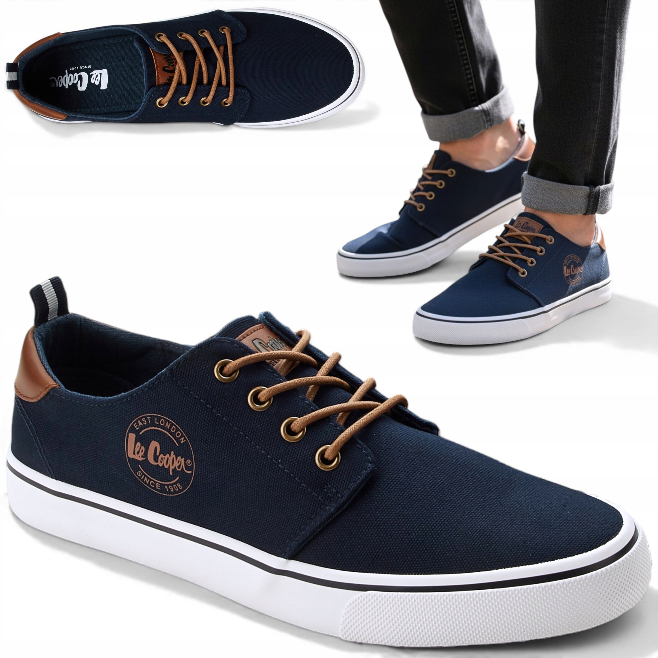 44 Lee Cooper Pánské letní tenisky Lehké šněrovací tenisky