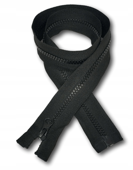 Zamek kostkowy do kurtki, bluzy Rozdzielczy 5mm 35cm czarny