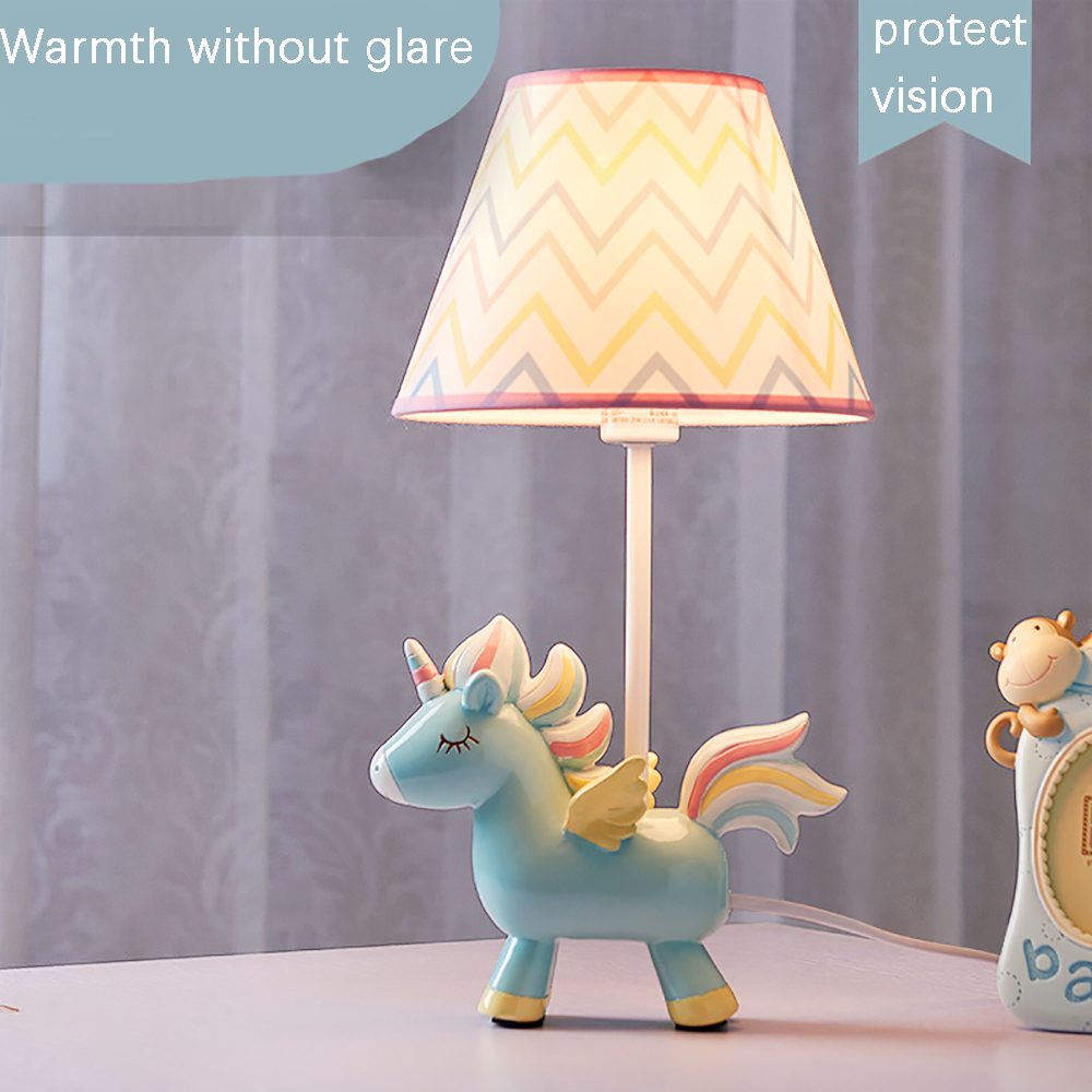 niebieski Jednorożec Trójkolorowy lampa stołowa Kolekcja other