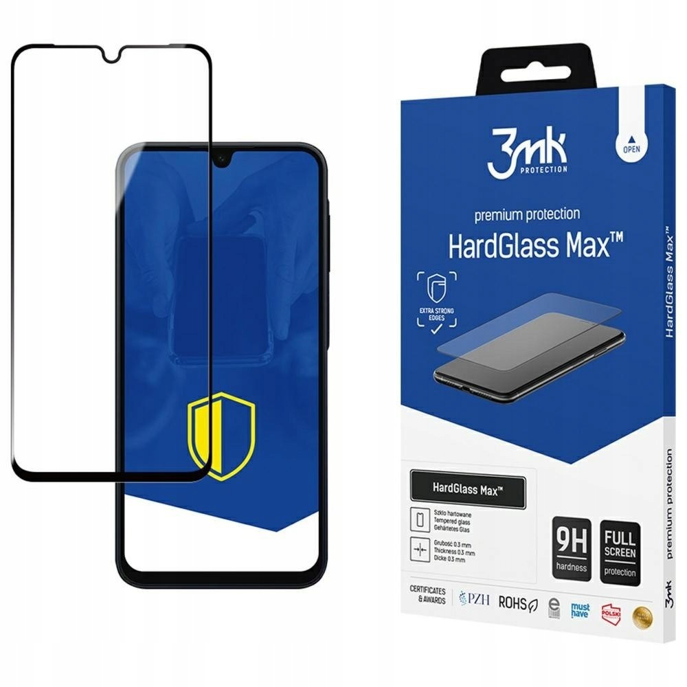 Szkło hartowane 3MK HardGlass Max z aplikatorem do Samsung Galaxy A16 4G/5G