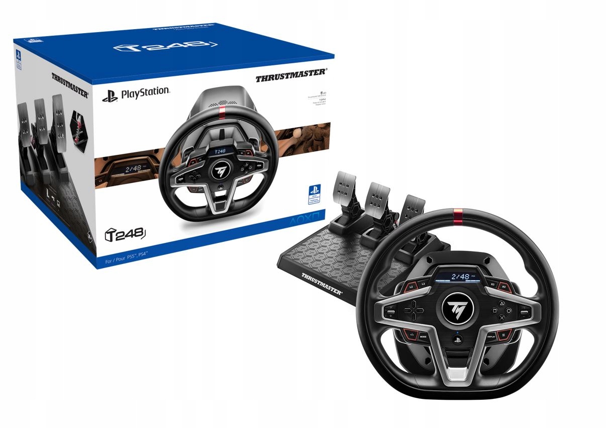 Thrustmaster T248 Hybrid Kierownica PS5 PS4 PC - Sklep Komputerowy -  Allegro.pl