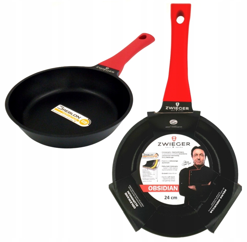 

Patelnia Zwieger Obsidian 24 CM Indukcja Non Stick