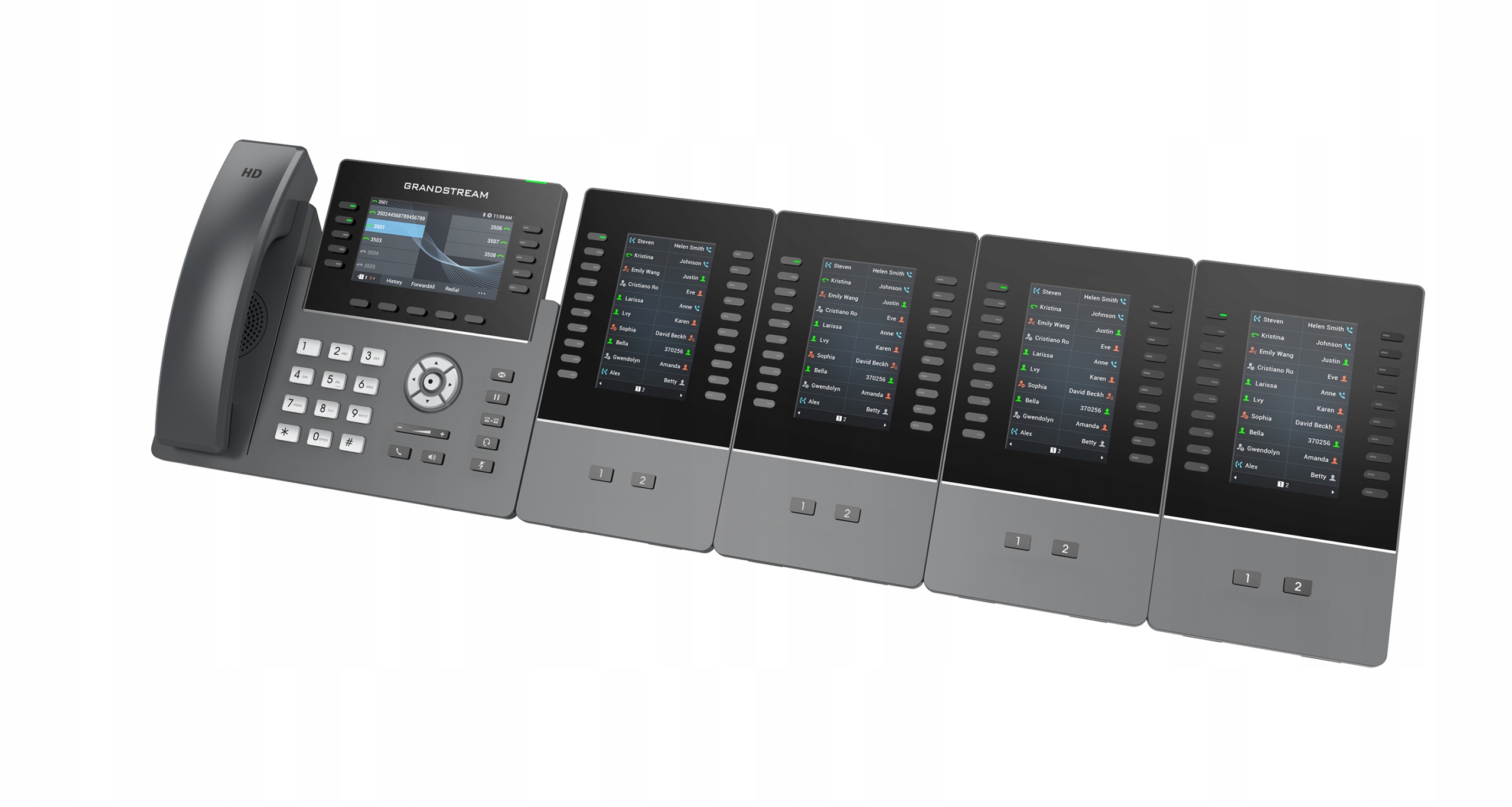 Moduł sekretarski GBX20 moduł rozszerzający do GRP2615, GXV3350 GRANDSTREAM Waga produktu z opakowaniem jednostkowym 0.7 kg