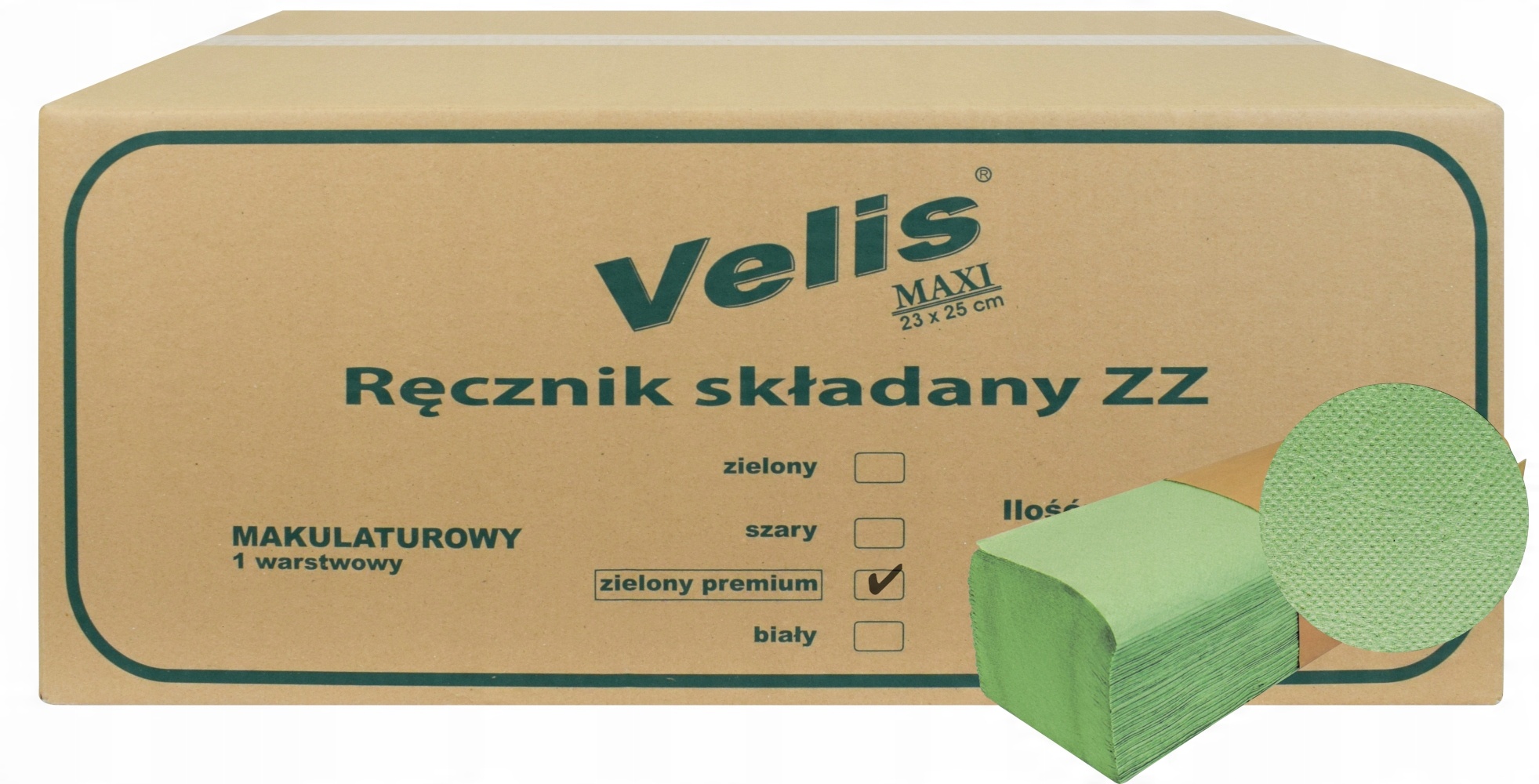 

Ręcznik Velis Premium Zz, V Makulatura 4000szt