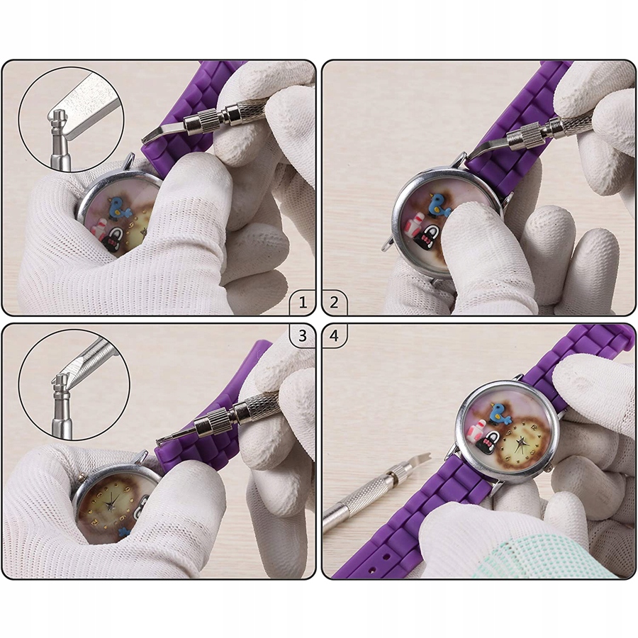 TELESKOPY DO ZEGARKÓW ZEGARKA PASEK UNIWERSALNY DUŻY ZESTAW 360 SZT Grubość 1 mm