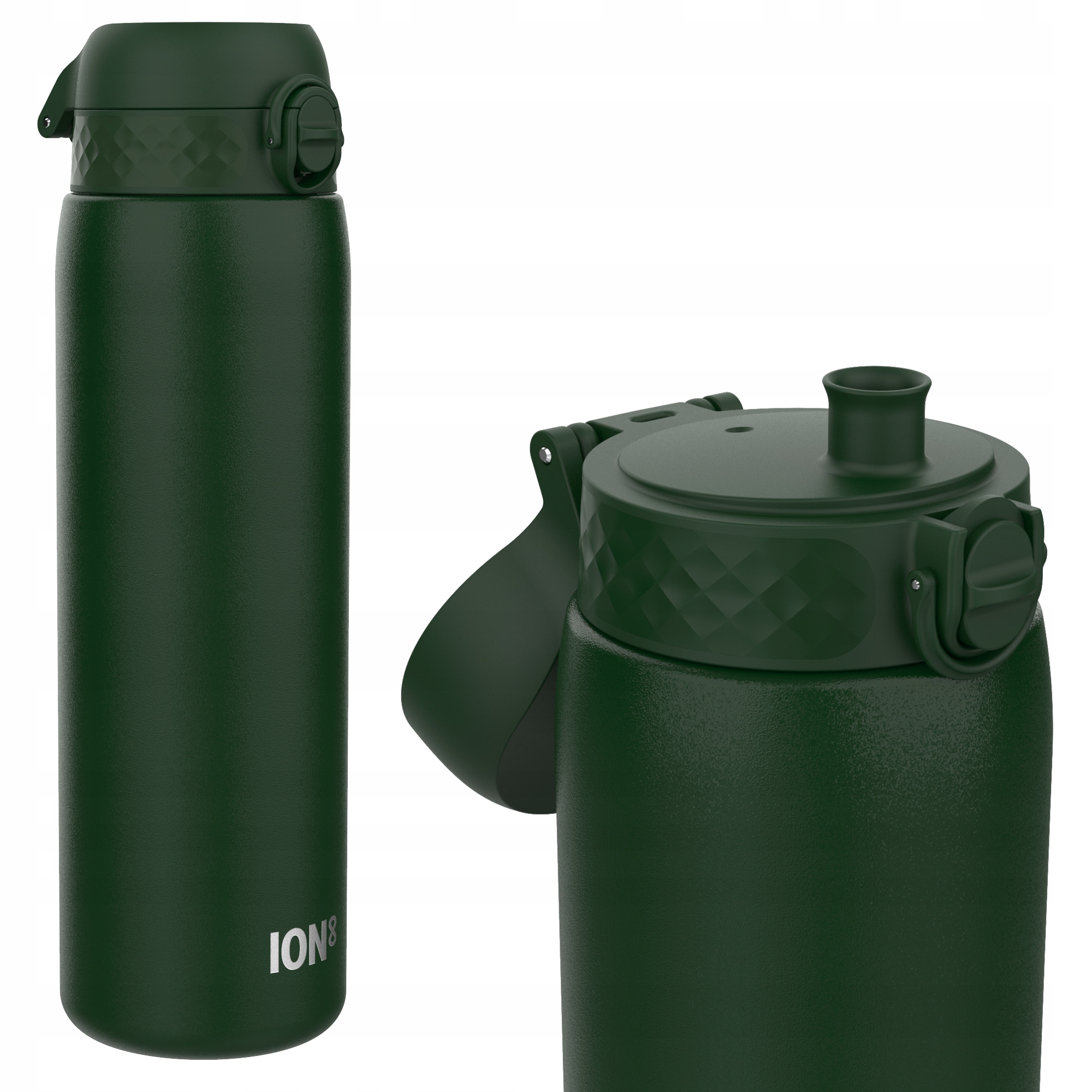 Stalowy Bidon Butelka -atest Pzh- Wojskowa Zieleń Nierdzewny ION8 1,2 Litr