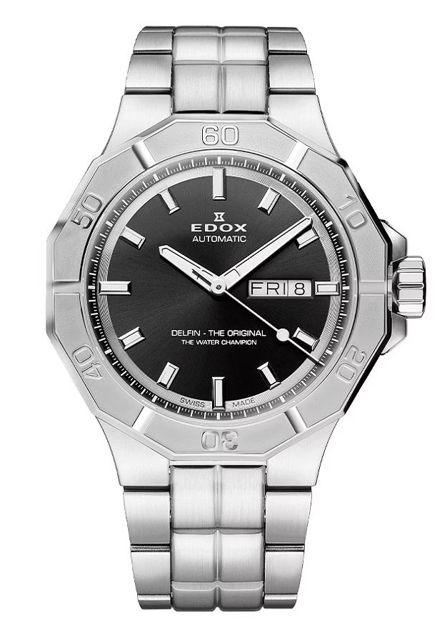 Pánské Hodinky Edox 88008 3 M Nin Delfin The Original Day Date Automatic