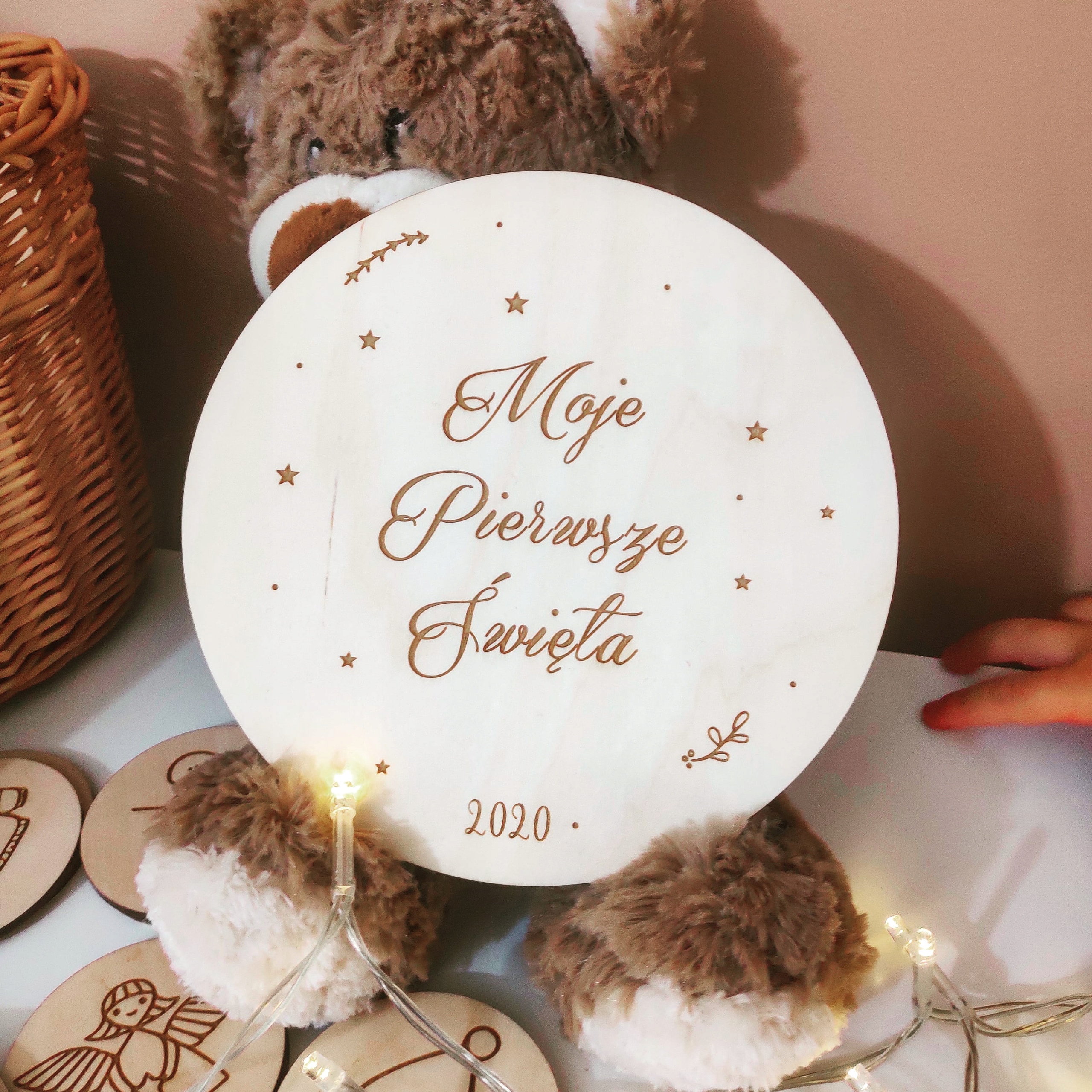 Tabliczka do zdjęć Pamiątka Moje Pierwsze Święta Producent Inna