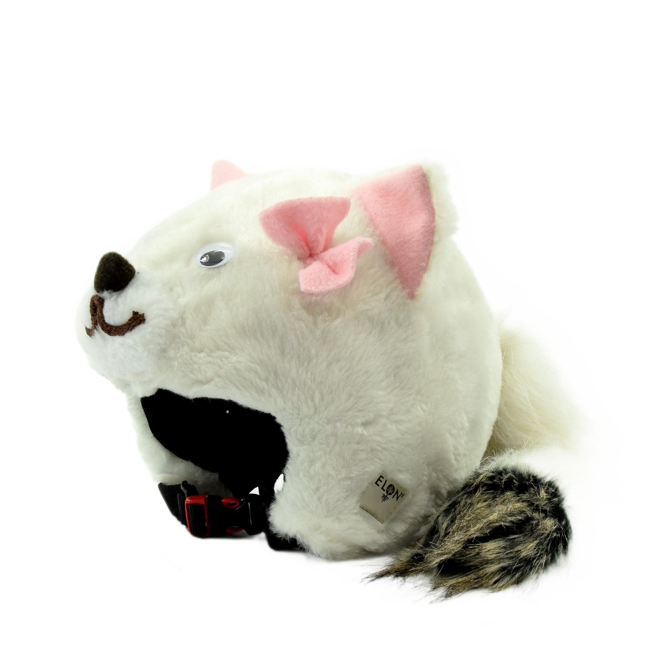 Ozdoba Čepice Obal na lyžařskou helmu Kočka velikost M