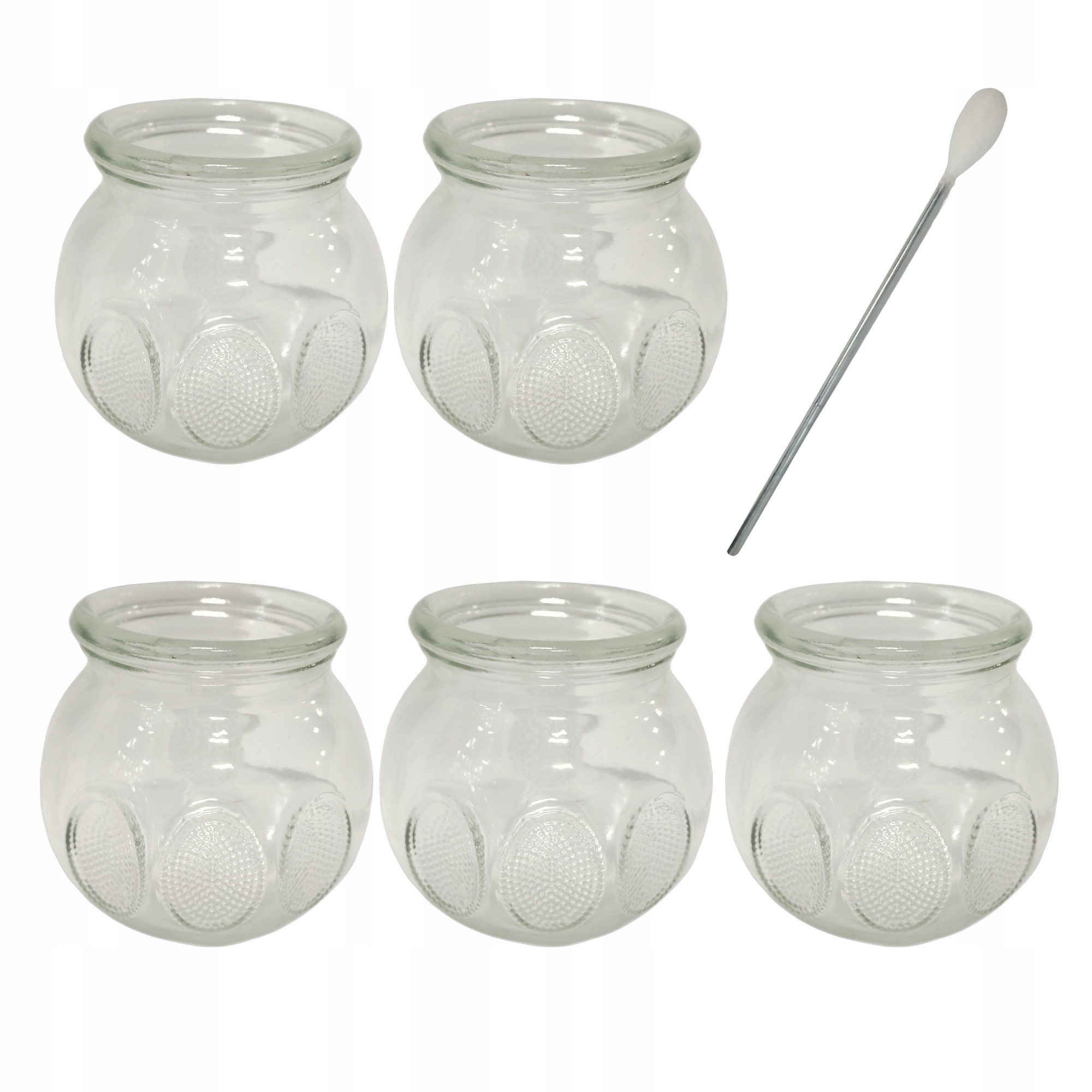 Bańki Szklane Ogniowe Prezroczyste Rozmiar 2 5 Sztuk Kwacz