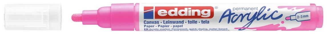 Pisak marker akrylowy Edding 5100 neonowy różowy Marka Edding