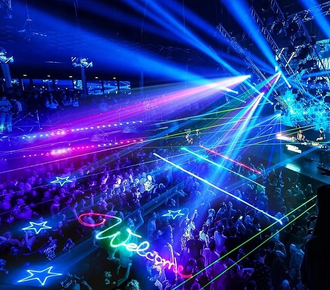 PROJEKTOR OŚWIETLENIE DYSKOTEKOWE ANIMACJA LASEROWA 3D RGB DMX CONTROL Marka Inna